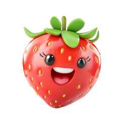 strawberry on a white background