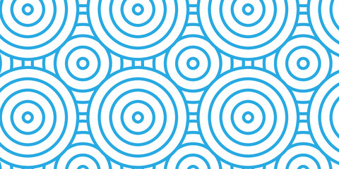 Overlapping Pattern Minimal diamond geometric waves spiral abstract circle wave line. blue seamless tile stripe geometric create retro line pattern background.