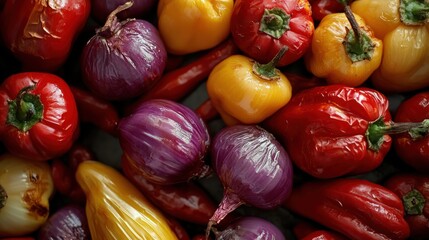 Vibrant and Fresh: A Colorful Assortment of Vegetables for Culinary Delights