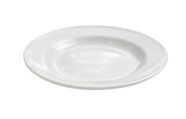 [Transparent Background PNG]Empty White Dinner Plate Close-up