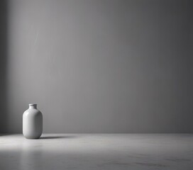 Elegant gray backdrop, soft light casts subtle shadows on product , e-commerce, shadow, elegant