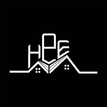 HPE Real State logo design, HPE simple and modern logo. HPE luxurious alphabet design