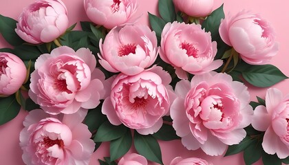 Bunch of pink flowers are arranged in a bouquet