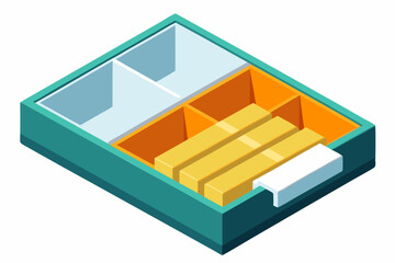 box with divider compartments foam
