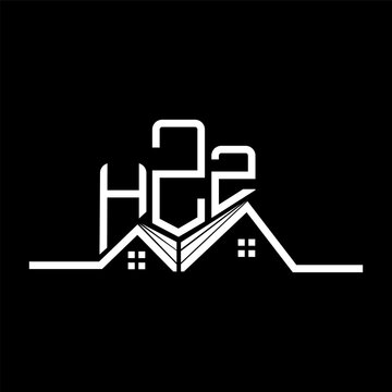 HZZ Real State logo design, HZZ simple and modern logo. HZZ luxurious alphabet design