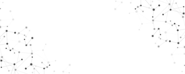 Molecular structure and genetic engineering, molecules DNA, neural network, scientific research. Abstract background for innovation technology, science, healthcare, and medicine