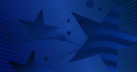 blue patriotic background with stars, United States Independence Day – vector illustration