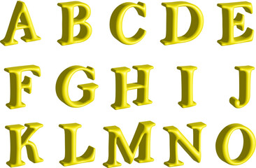 Vibrant 3D Text Effects – Premium Yellow Beveled Capital Letters Ideal for logos, titles, and emphasis work for: Social media headers ads Print designs Any project needing bold, dimensional text	