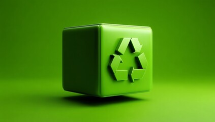 3D biodegradable packaging, modern design, isolated on a bright white background