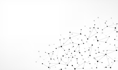 Molecular structure and genetic engineering, molecules DNA, neural network, scientific research. Abstract background for innovation technology, science, healthcare, and medicine