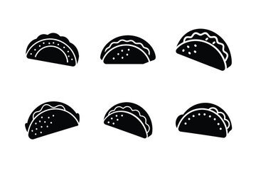 Food Icon Burrito Flat Vector
