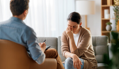 Fototapeta premium Consultation of the patient with a psychologist