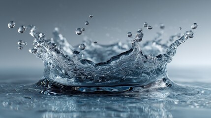 Slow Motion Ocean Wave Splash Detail. Detailed view of a dynamic water wave splash, showing every droplet in sharp clarity