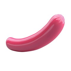 red nail polish isolated on white,icon, 3d render, 3d transparent background