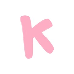 Hand Lettering Font Abjad Ugly Abstract