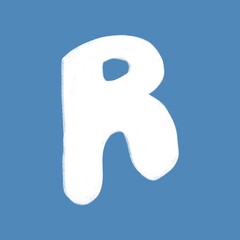 Hand Lettering Font Abjad Ugly Abstract