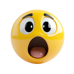 3d smiley with a smile ,icon, 3d render, 3d transparent background