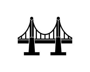 creative details Outline silhouette Bridges line Icon icon vector illustration 