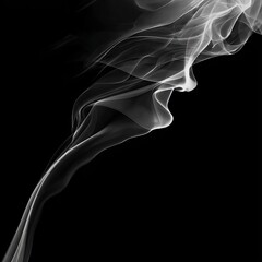 Obraz premium Abstract smoke design, flowing in the dark