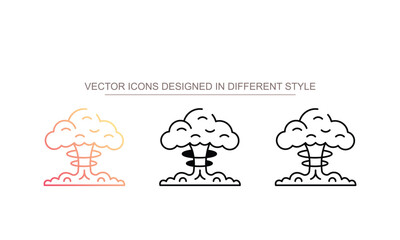 Explosion icon design with white background stock illustration