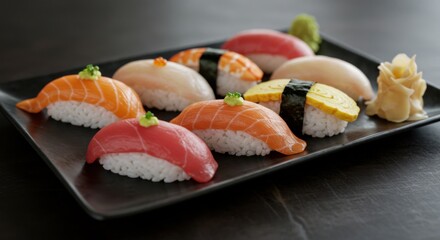 Sushi Platter with Tuna and Salmon