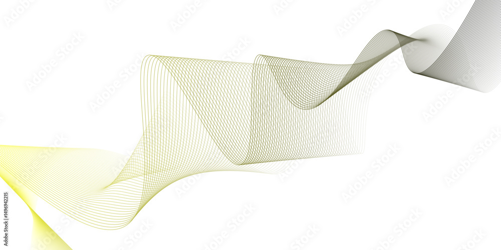 Poster abstract orange wavy lines digital frequency track equalizer background. wave lines created using bl