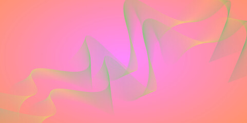 Abstract green, yellow, blue wavy lines Digital frequency track equalizer background. Wave lines created using blend tool. Graphic design template banner business wave. Abstract green, yellow wave.