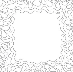 Fototapeta premium Curving, sinuous lines form a frame.