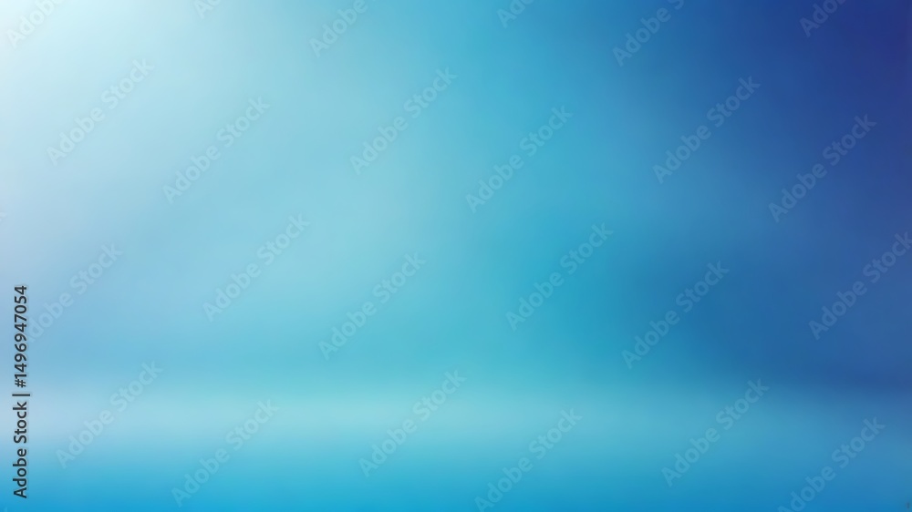 Poster abstract gradient background of various shades of blue with a soft subtle lighting.