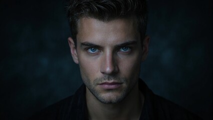 Obraz premium Intense portrait of a young man