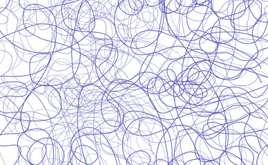 Obraz premium Abstract chaos drawing. Purple lines on white background.
