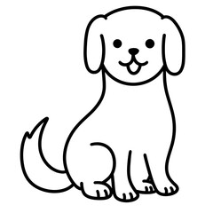 cute dog illustration