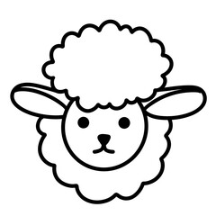 vector illustration of a sheep