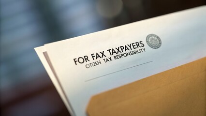 Citizen Tax Responsibility concept. Document related to taxpayer responsibilities, featuring a clear focus on tax obligations.