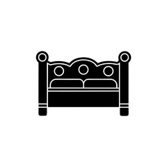 creative details Outline silhouette Bed Icon vector illustration 