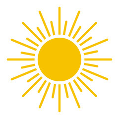 sun shine sunray heat weather summer icon symbol vector