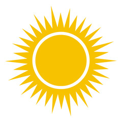 sun solar heat weather summer icon symbol vector