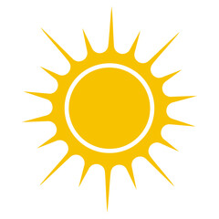 sun solar heat weather summer icon symbol vector