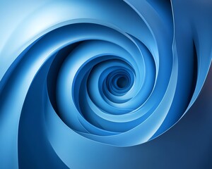 3d blue spiral shape abstract background design