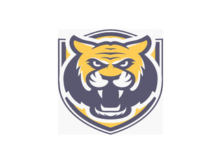Download Free Roaring Tiger Face Colored Logo SVG – High-Quality Vector Icon for Branding, Design Projects, and Creative Applications