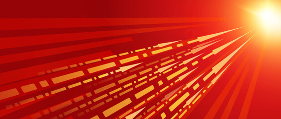 abstract red background with arrows and directions