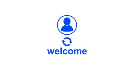 program processing profile system illustration on white background.