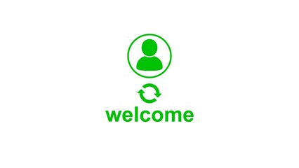 program processing profile system illustration on white background.