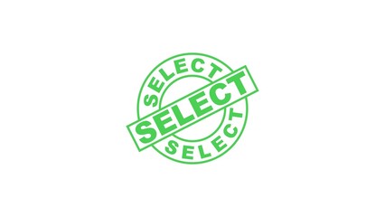select stamp seal vector stock illustration.