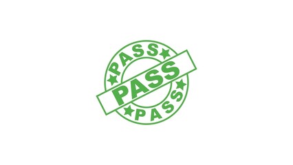 pass stamp seal vector stock illustration.