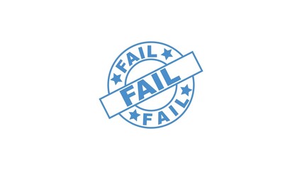 fail stamp seal vector stock illustration.