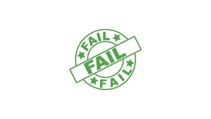 fail stamp seal vector stock illustration.