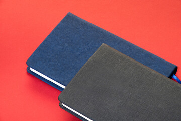 Notebook and due date, calendar and book