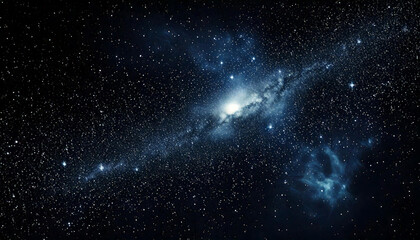 Celestial galaxy spiral stars cosmic night sky