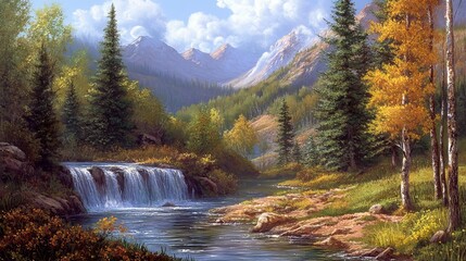 Lovely nature pictures. Includes forests, rivers, and a pretty waterfall. Great forest scenery.
